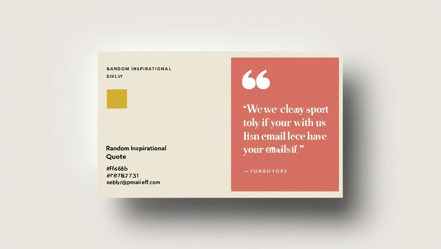 Email Inspirational Quote